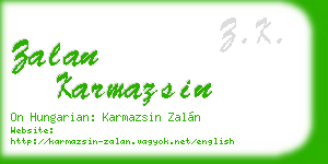 zalan karmazsin business card